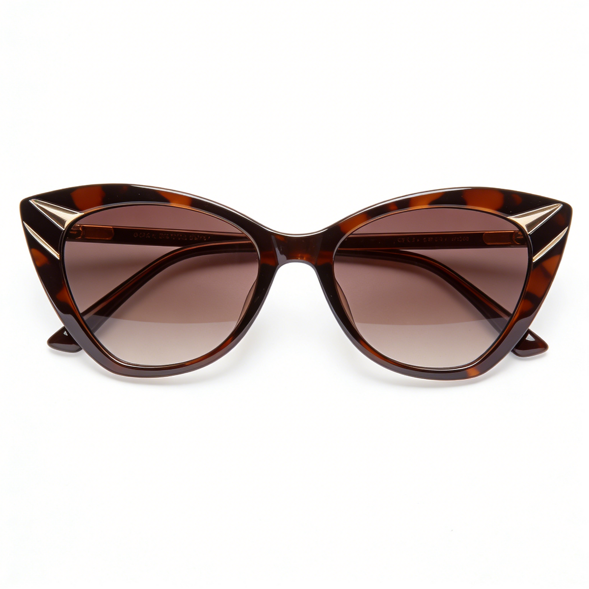 Chic Tortoiseshell Cat Eye Sunglasses Sharp Angles